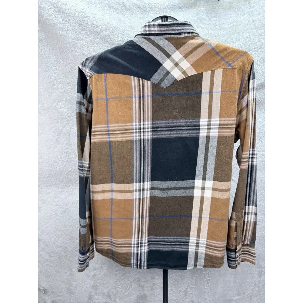 Levi’s Pearl Snap Gorpcore Western Shirt Mens Large Long Sleeve